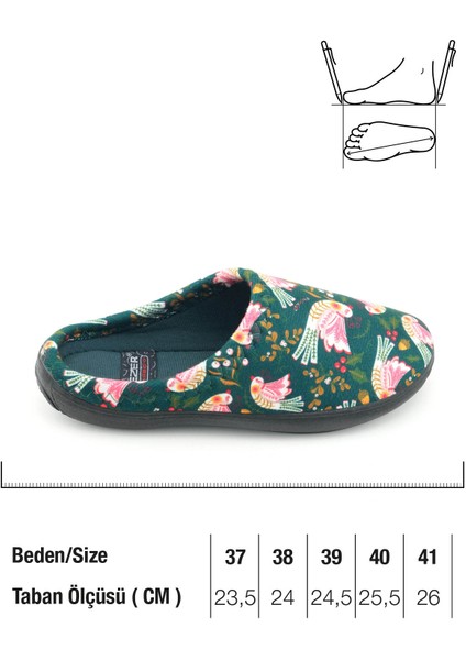 Kadın Kışlık Pu Rahat Taban Desenli Ev Bahçe Gondol Terlik fiyatları
