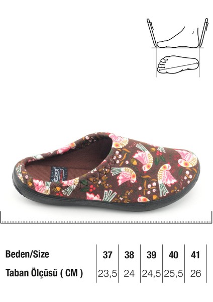 Kadın Kışlık Pu Rahat Taban Desenli Ev Bahçe Gondol Terlik fiyatları