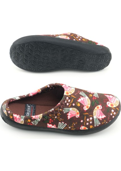 Kadın Kışlık Pu Rahat Taban Desenli Ev Bahçe Gondol Terlik indirimleri