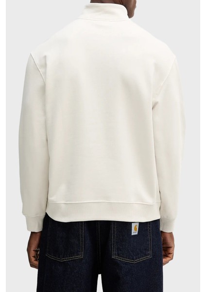 Pamuklu Loose Fit Yarım Fermuarlı Dik Yaka Sweat LV04RD244G67U Erkek Sweat LV04RD244G 67U modelleri