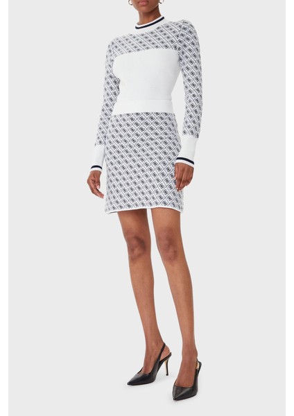 Mock 4g Logolu Slim Fit Yarım Balıkçı Yaka Kazak W5BR24Z3JD2 Bayan Kazak W5BR24 Z3JD2 F0YU fiyatları