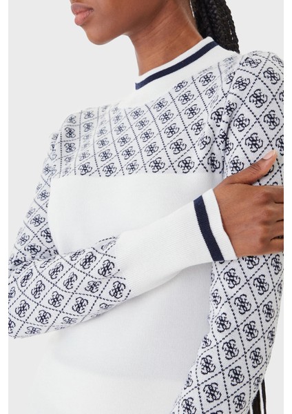 Mock 4g Logolu Slim Fit Yarım Balıkçı Yaka Kazak W5BR24Z3JD2 Bayan Kazak W5BR24 Z3JD2 F0YU fırsatları