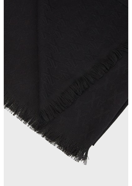 Jakarlı Logo Baskılı Pamuklu 80 x 186 cm Şal Erkek Şal XM002019 AF19835 UC001 fiyatları