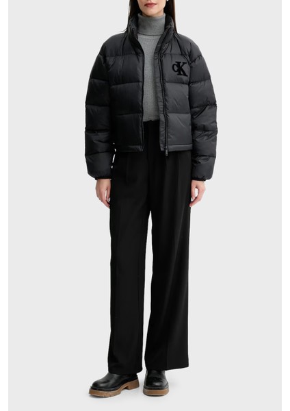 Kapitoneli Logolu Boxy Fit Dik Yaka Şişme Ceket LV047D503GUB1 Bayan Ceket LV047D503G Ub1 fiyatları