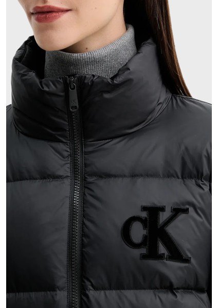 Kapitoneli Logolu Boxy Fit Dik Yaka Şişme Ceket LV047D503GUB1 Bayan Ceket LV047D503G Ub1 fırsatları