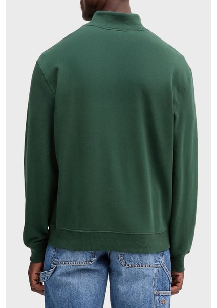 Pamuklu Loose Fit Yarım Fermuarlı Dik Yaka Sweat LV04RD244GLLG Erkek Kazak LV04RD244G Llg fiyatları