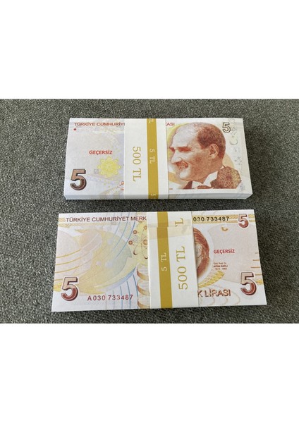 1 Deste 5 Tl Geçersiz Banknot Sahte Düğün Dizi Film Paraları Dijital Baskı fiyatları