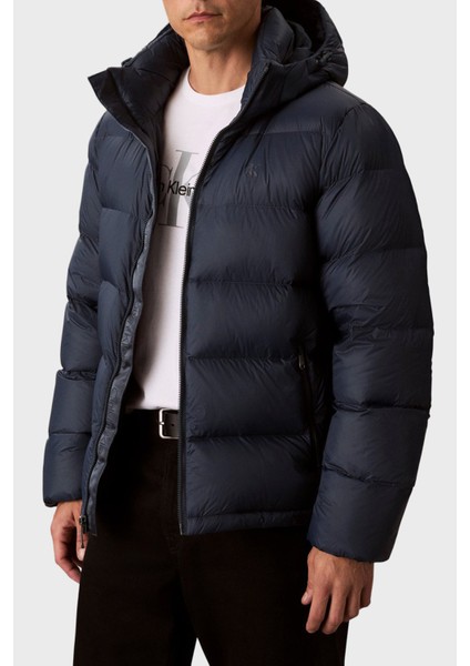 Kapitoneli Regular Fit Çıkarılabilir Kapüşonlu Mont LV04RC518GPPK Erkek Ceket LV04RC518G Ppk