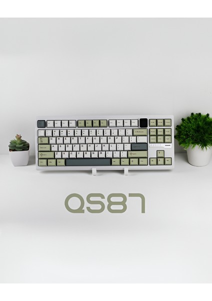 QS87 Max 3 Modlu Bağlantı, Alüminyum Alaşım, 87 Tuş, Tft Ekranlı, 8000 Mah, Custom Mekanik Klavye