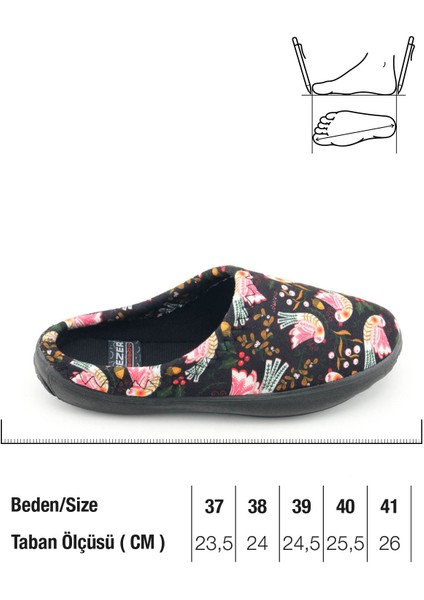 Kadın Kışlık Pu Rahat Taban Desenli Ev Bahçe Gondol Terlik fiyatları