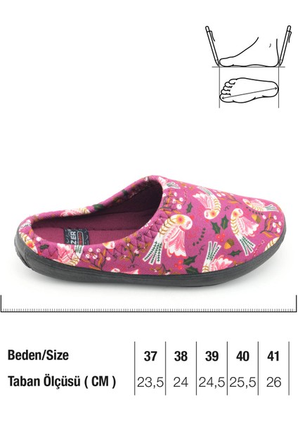 Kadın Kışlık Pu Rahat Taban Desenli Ev Bahçe Gondol Terlik fiyatları