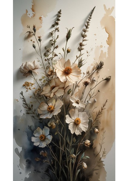 Soyut Sanatsal Çicek V Ev Duvar Salon Güzellik Salonu Ofis Dükkan Dekarasyon Kanvas Tablo fiyatları