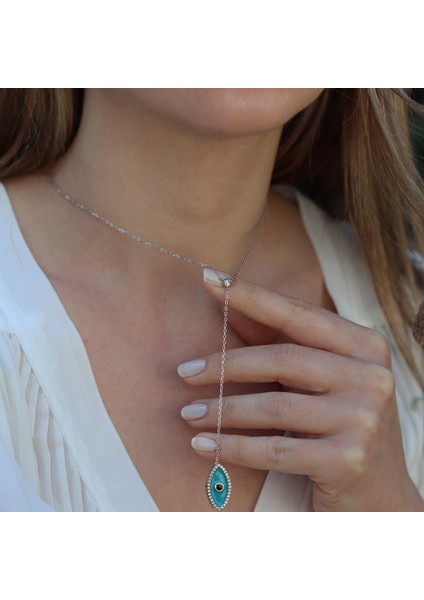 Mine Işli Göz Figürlü Gümüş Kolye modelleri