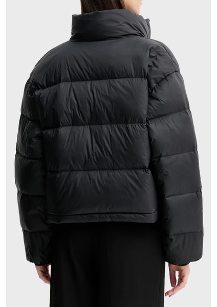 Kapitoneli Logolu Boxy Fit Dik Yaka Şişme Ceket LV047D503GUB1 Bayan Ceket LV047D503G Ub1 modelleri