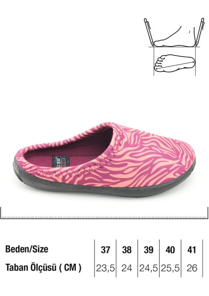 Kadın Kışlık Pu Rahat Taban Desenli Ev Bahçe Gondol Terlik fiyatları
