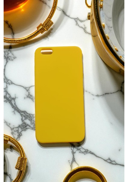 iPhone 7 Plus / 8 Plus Uyumlu Sarı Esnek Silikon Telefon Kılıfı modelleri