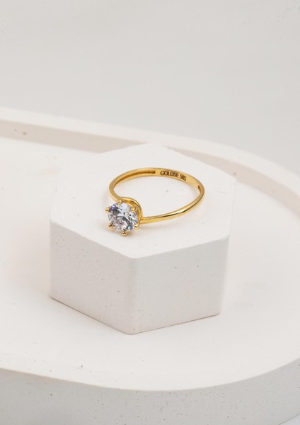 Altın Tektaş Yüzük 14 Ayar fırsatları