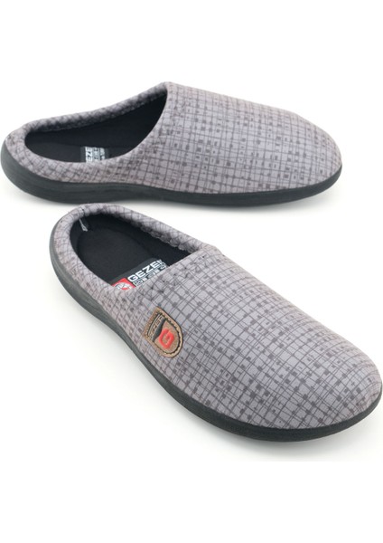 Erkek Kışlık Pu Rahat Taban Ev Bahçe Gondol Terlik