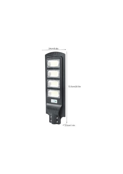 250W Solar LED Sokak Armatürü 6500K - VSSL25065 modelleri