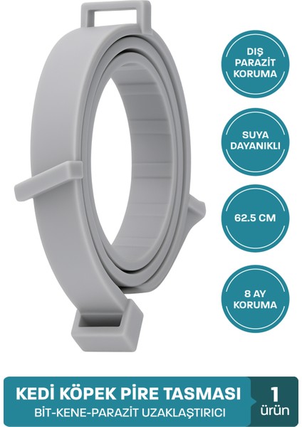 Köpek Pire Kene Tasması Bit Pire Kene Parazit Önleyici Ayarlanabilir Doğal Tasma 62 cm Kedi Tasması fiyatları