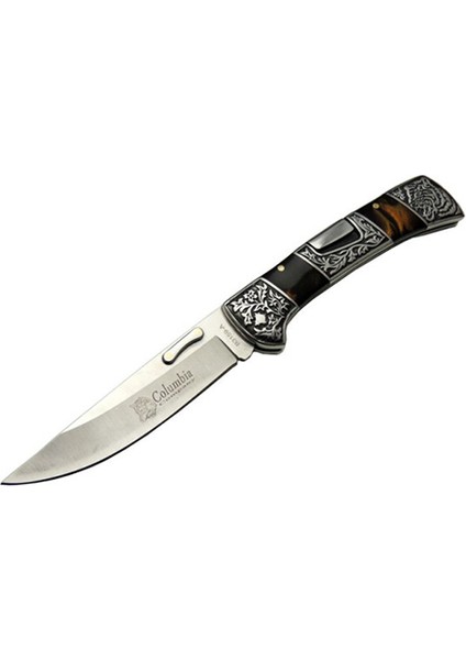 Kişiye Özel Isimli Columbia B-3159-B- 22 cm Isim Baskılı Columbia Avci Çakısı modelleri