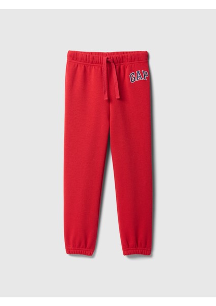 Erkek Bebek Kırmızı Gap Logo Fleece Jogger Eşofman Altı