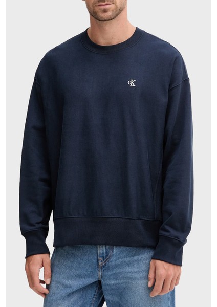 Pamuklu Relaxed Fit Yuvarlak Yaka Sweat LV04RC277GCEF Erkek Sweat LV04RC277G Cef