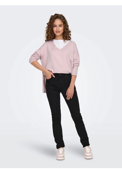 15354092 V Yaka Kadin Triko - Pembe fiyatları