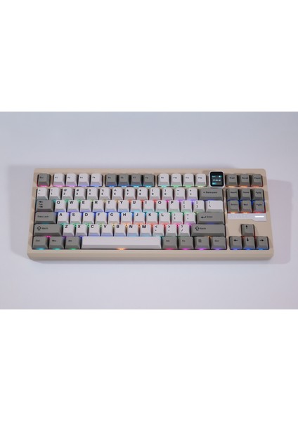 QS87 Max 3 Modlu Bağlantı, Alüminyum Alaşım, 87 Tuş, Tft Ekranlı, 8000 Mah, Custom Mekanik Klavye modelleri