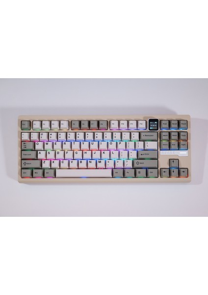 QS87 Max 3 Modlu Bağlantı, Alüminyum Alaşım, 87 Tuş, Tft Ekranlı, 8000 Mah, Custom Mekanik Klavye fırsatları