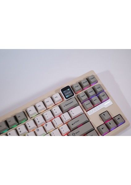 QS87 Max 3 Modlu Bağlantı, Alüminyum Alaşım, 87 Tuş, Tft Ekranlı, 8000 Mah, Custom Mekanik Klavye indirimleri