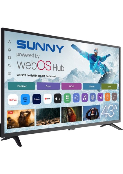 SN43DAL540C 43" 109 Ekran Dahili Uydu Alıcılı Full HD Smart LED TV fiyatları