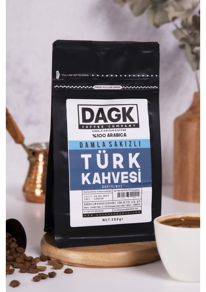 Damla Sakızlı Türk Kahvesi 200 g – Yoğun Aromalı Arabica, Espresso ve Filtre Kahveye Uygun, Türkiye Üretimi modelleri