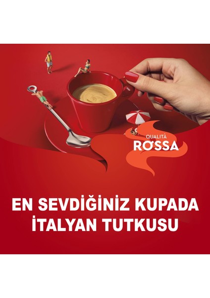 Qualita Rossa Çekirdek Kahve 1000 g – Yoğun Aromalı, 70% Arabica 30% Robusta, Espresso ve Filtre İçin İtalyan Kahvesi fiyatları