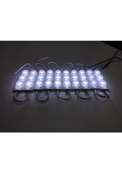 Camlı Parmak LED Lamba 12V Beyaz Işık, Su Geçirmez, 3M Bantlı, Kesilebilir 10'lu Set – Tüm Araç Modelleri İçin