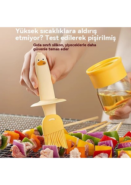 Küçük Sarı Ördek Ev Silikon Yağ Fırçası Şişesi (Yurt Dışından) modelleri