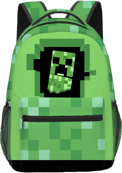 Büyük Kapasiteli Minecraft Öğrenci Okul Çantası (Yurt Dışından)