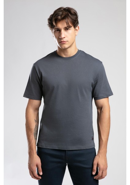 Hevass Erkek O Yaka T-Shirt Indigo fiyatları