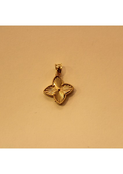 14 Ayar Altın Yonca Kolye Ucu fiyatları