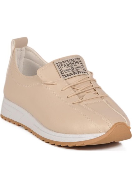 027 Z Bej Kadın Hafif Günlük Ayakkabı