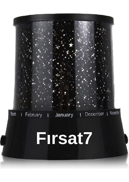 Renkli Yıldızlı Gökyüzü Projeksiyonlu Gece Lambası- Çocuk ve Bebek Odası Için Dekoratif Lamba