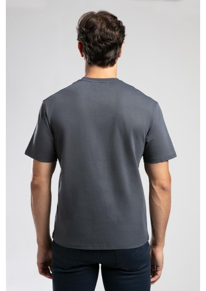 Hevass Erkek O Yaka T-Shirt Indigo modelleri