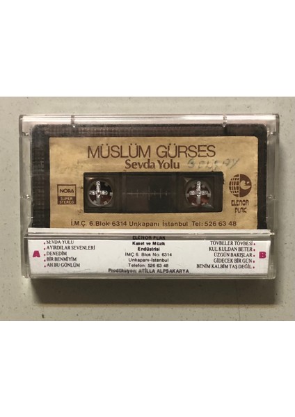 Müslüm Gürses Sevda Yolu (Arapça Sözlü) Kaset (Orjnal Dönem Kağıt Baskı Kaset) fiyatları