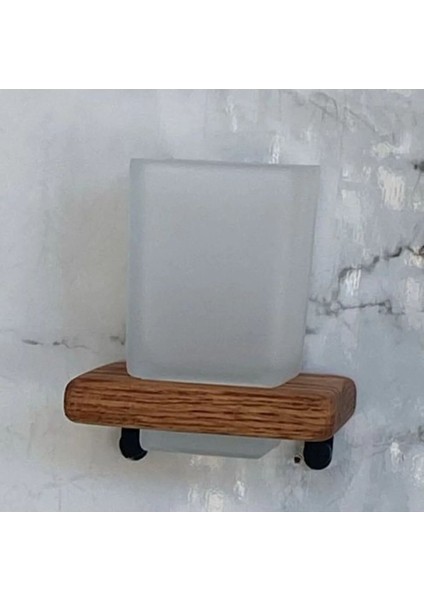 Adnoss Lüks Selvi Diş Fırçalık Siyah Pirinç Ahşap - Ahşap Siyah fiyatları
