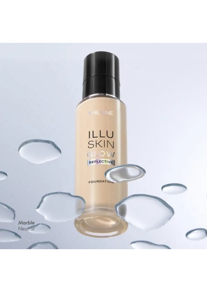 The One Illuskin Glow Reflective Fondöten_vanilla Neutral 46329