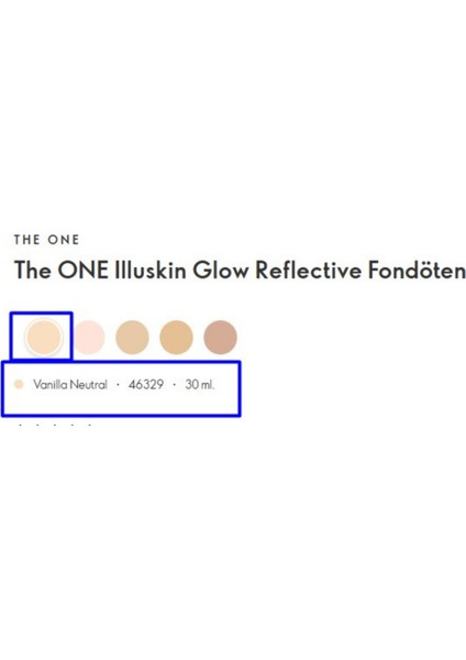 The One Illuskin Glow Reflective Fondöten_vanilla Neutral 46329 fırsatları