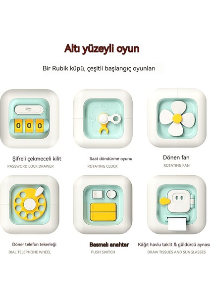 Çocuk Oyuncakları Eğlenceli Altı Yüzlü Rubik (Yurt Dışından) modelleri