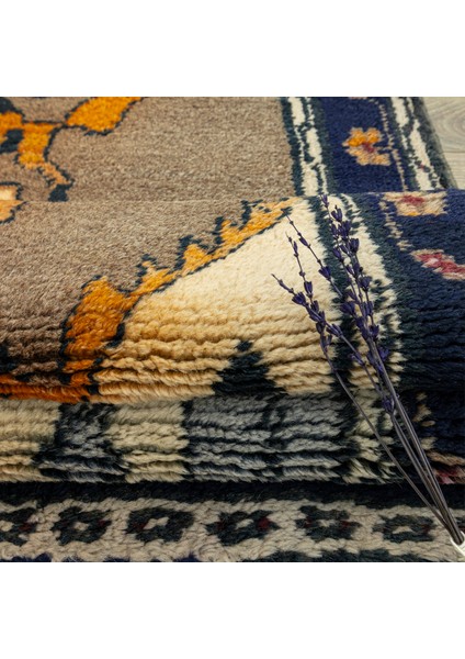 Delvan Rustik El Dokuma Yün Halı 115X224 cm fırsatları