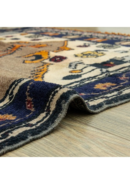 Delvan Rustik El Dokuma Yün Halı 115X224 cm indirimleri