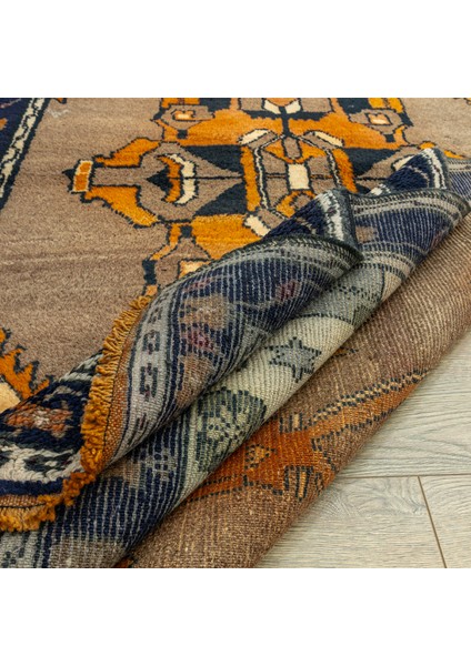 Delvan Rustik El Dokuma Yün Halı 115X224 cm